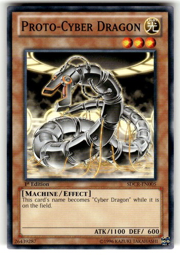Proto cyber dragon - dragon, sdcr-en005
